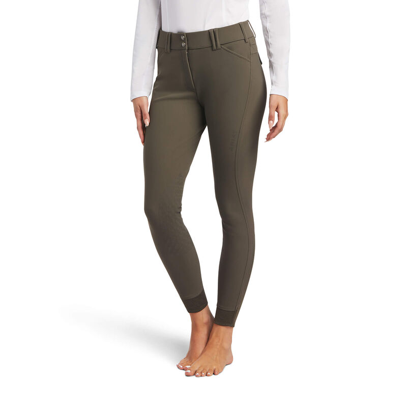 Ariat Hose Damen - Tri Factor Grip Knee Patch Breech DunkelBraun ( JIDXH-5038 )